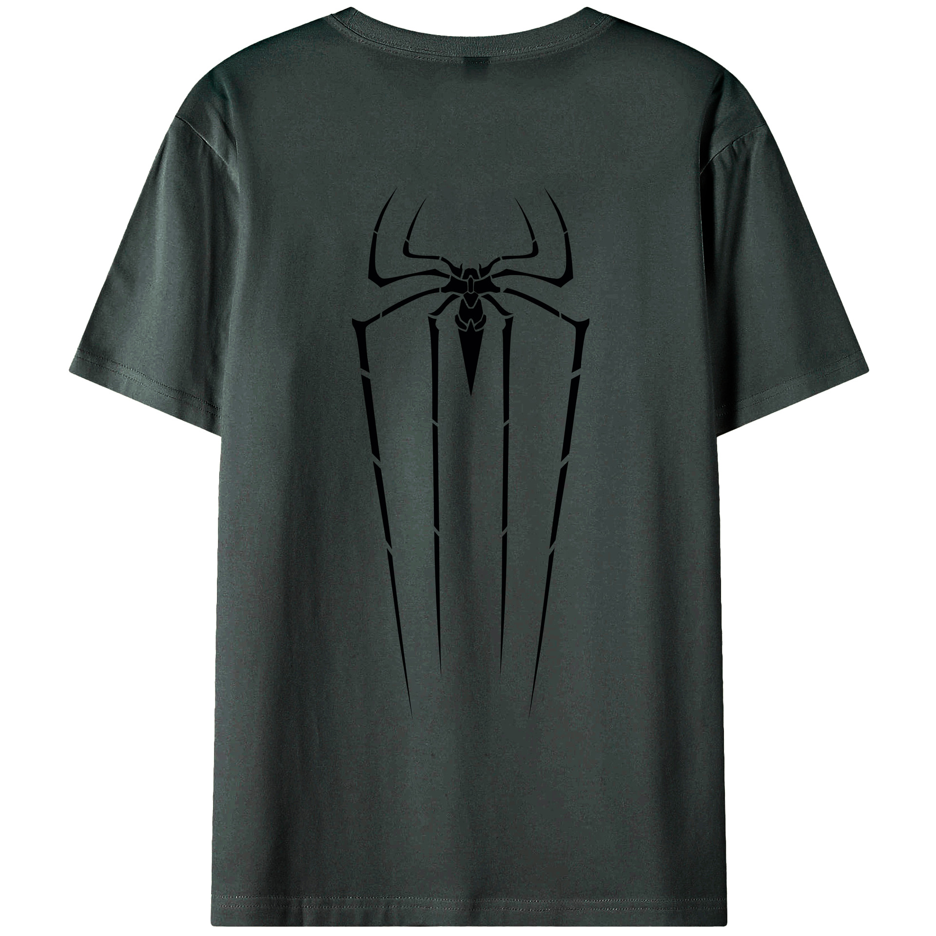 （画像用） Spider Man スパイダーマン 綿100％ メンズ半袖Tシャツ（バックプリント） 通気性